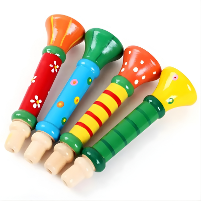 Holz Trompete für Kinder – Montessori Klang & Lernspaß