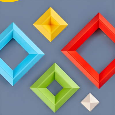 Montessori Pyramiden-Stacking Satz – 30 Bausteine für Kreativität