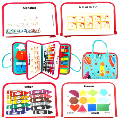 Reise-Fühlbuch Montessori Ruhig Buch für Feinmotorik & Spaß