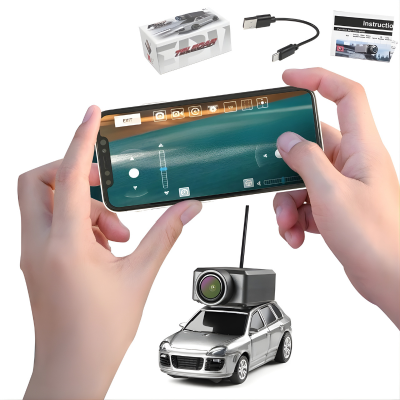 Mini RC Rennwagen mit Kamera – FPV Fahrspaß pro App erleben