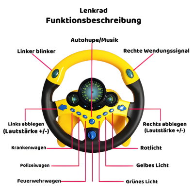 Kinder-Lenkrad mit Licht & klang