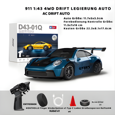 RC Drift Storm Auto – 4WD Präzision Drift Kontrolle Blau💙