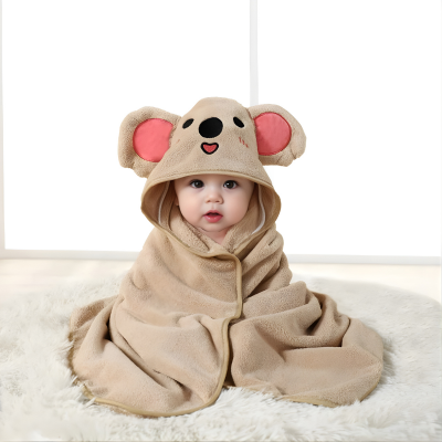 Kuschelweiche Baby-Wickeldecke 80×80 cm – Sicherheit & Wärme Braun