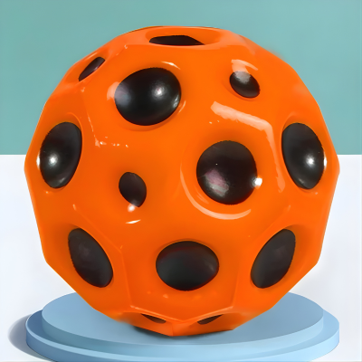 Hochelastischer Lochball – Weicherer Sprung- und Stressball für draußen Orange