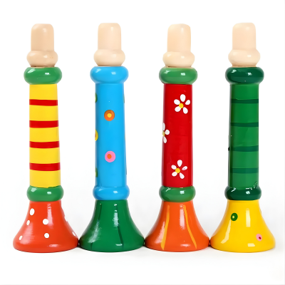 Holz Trompete für Kinder – Montessori Klang & Lernspaß