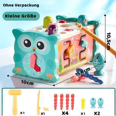 Montessori 8-in-1 Lernspielzeug für Babys & Kleinkinder Klein Grün