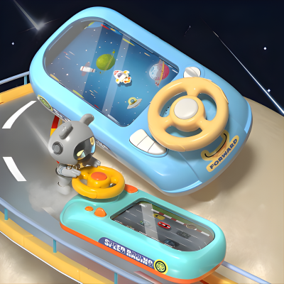 Kids Lenkrad Abenteuer-Spiel mit Klang & Musik
