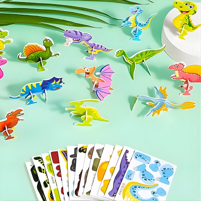 25 Stück Lustige Insekten Puzzles – Spaß & Lernen für Kinder Dinosaurier-Puzzle