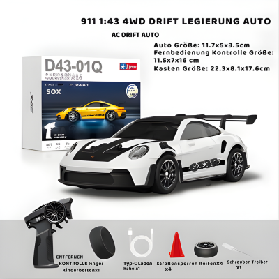 RC Drift Storm Auto – 4WD Präzision Drift Kontrolle Weiß🤍