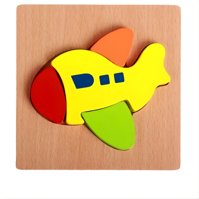 Holzspielzeug Puzzle für Jungen & Mädchen – Lernen & Spaß Flugzeug