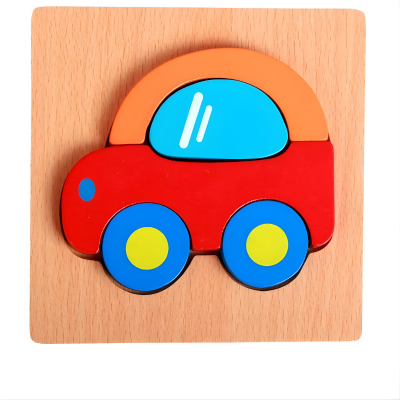 Holzspielzeug Puzzle für Jungen & Mädchen – Lernen & Spaß Auto