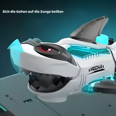 Interaktiver Spielzeug-Hai – Laufen, Musik & LED-Effekte