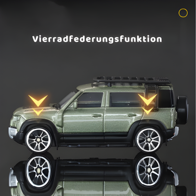 1:64 Land Rover Defender 110 – Robustes Metall-Modellauto
