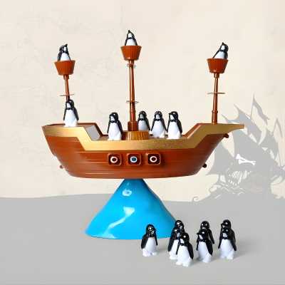 Lustiges Piratenschiff Puzzle – Gleichgewicht-Spiel für Kinder ab 3 Jahren