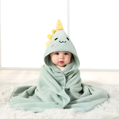 Kuschelweiche Baby-Wickeldecke 80×80 cm – Sicherheit & Wärme Grün