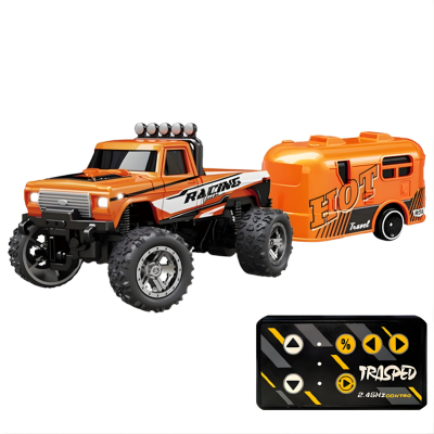 Mini Monster-Truck mit Licht & USB-C für Kinder Orange