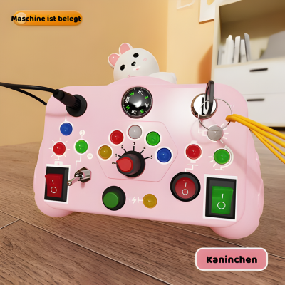 LED Busy Board Montessori – Interaktives Lernspielzeug Rot