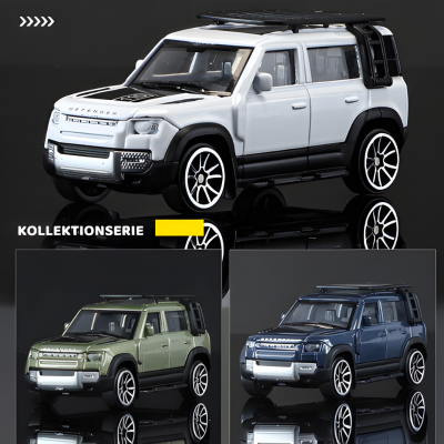 1:64 Land Rover Defender 110 – Robustes Metall-Modellauto
