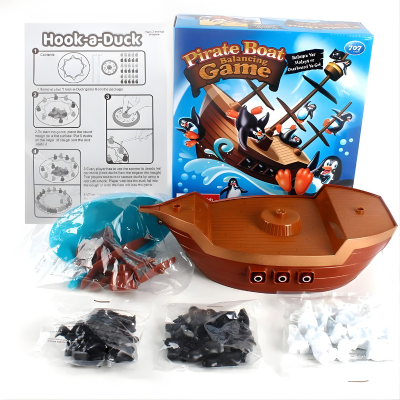 Lustiges Piratenschiff Puzzle – Gleichgewicht-Spiel für Kinder ab 3 Jahren