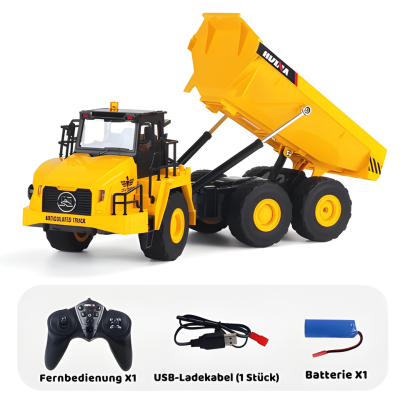 HUINA 1553 RC Muldenkipper – Metall-Leistung mit Licht & Klang