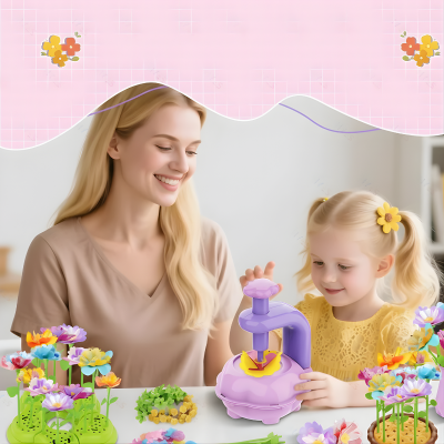 Blume Strauß Bausatz – Kreatives Bastelset für Kinder