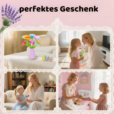 Blume Strauß Bausatz – Kreatives Bastelset für Kinder