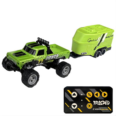 Mini Monster-Truck mit Licht & USB-C für Kinder Grün
