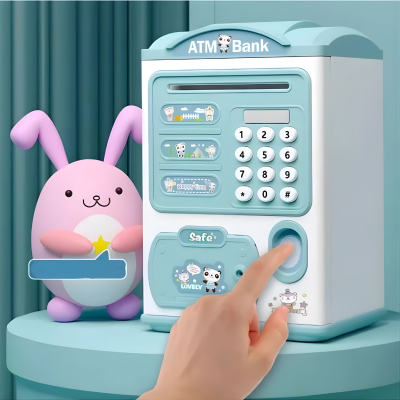Interaktive Spardose für Kinder – Mit Fingerabdruck, Musik & Licht