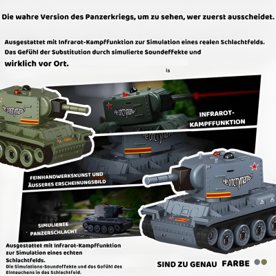 Mini RC SchlachtTank – Realistischer Aktion-Spaß mit sicherem Infrarot-Duell