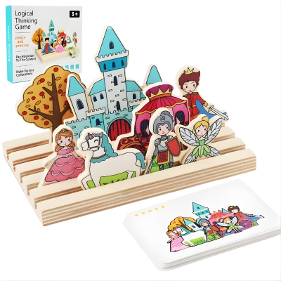 Handgemachtes Montessori Denkspiel – Kinder lernen Formen & Tiere spielerisch Bauernhof