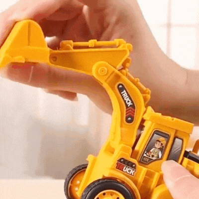 Mini-Baustellen-Fahrzeug Satz – Kreatives Lernspielzeug für kleine Baumeister