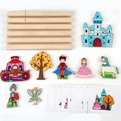 Handgemachtes Montessori Denkspiel – Kinder lernen Formen & Tiere spielerisch