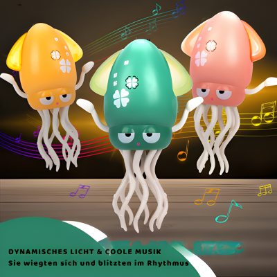 Interaktiver tanzender Roboter-Oktopus mit Licht & Musik