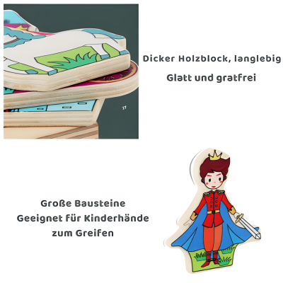 Handgemachtes Montessori Denkspiel – Kinder lernen Formen & Tiere spielerisch