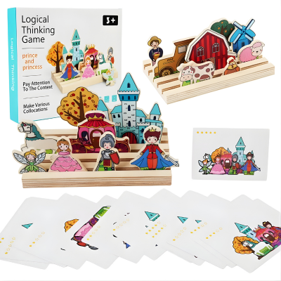 Handgemachtes Montessori Denkspiel – Kinder lernen Formen & Tiere spielerisch