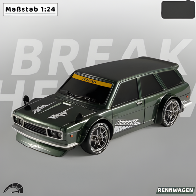 1:24 Klassiker Drift Wagon Modellauto – Brechen Der Gezogen Ausgabe Grün