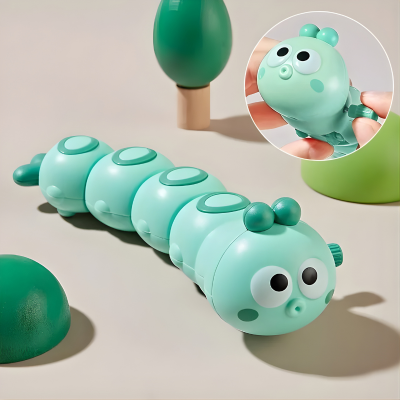 Süße Cartoon-Krabbelraupe – Spaßiges Uhrwerk-Spielzeug für Kids
