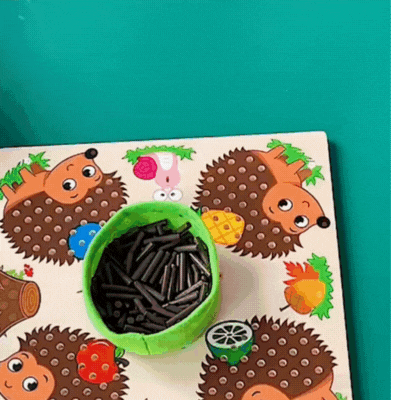 Montessori Igel-Steckspiel – Frühmathe & Feinmotorik fördern