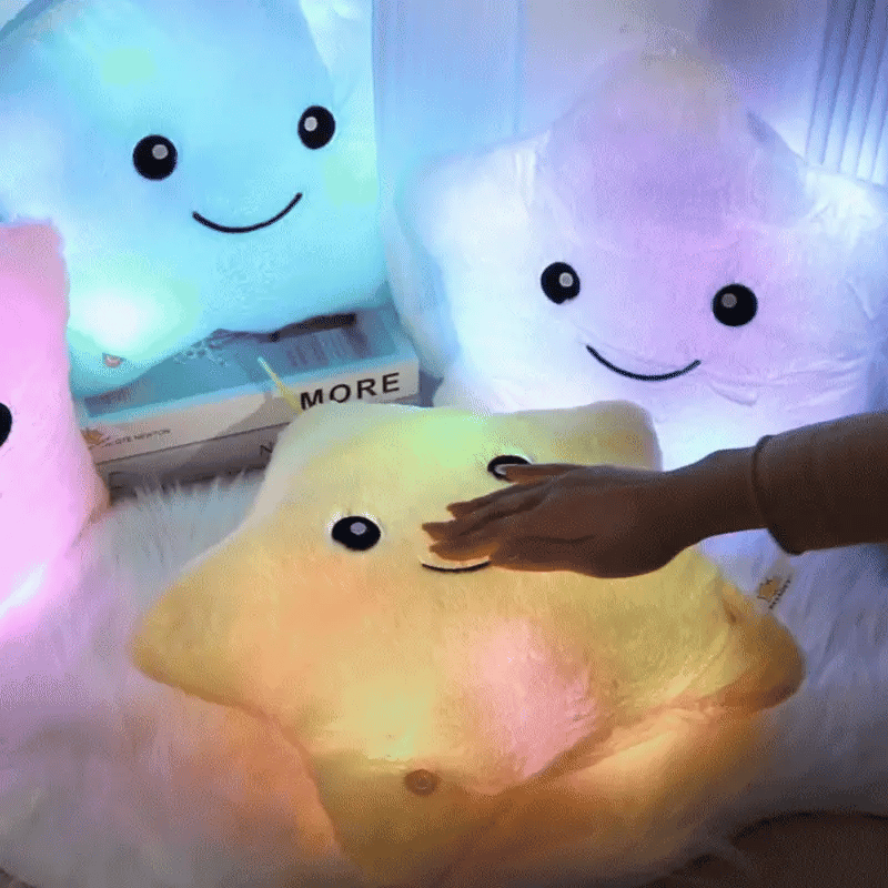 Leuchtender Stern Plüsch – Kuscheltier & LED Nachtlicht