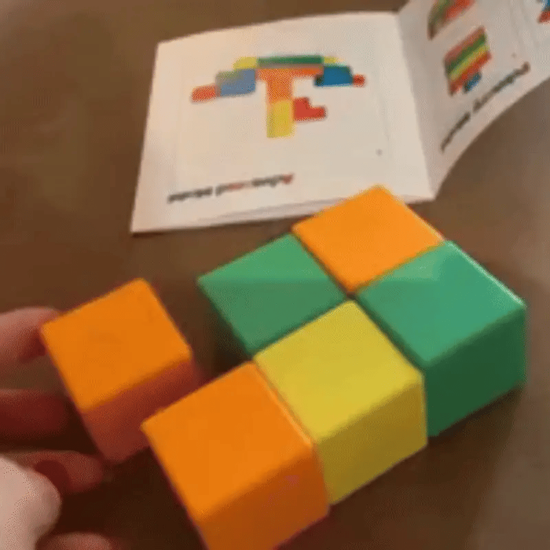3D Holz-Soma-Würfel – Montessori Denkspiel für Kinder