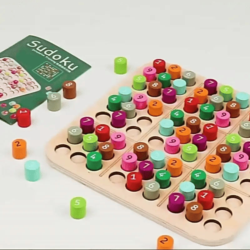 Holz Sudoku Puzzle – Fördert Denken, Konzentration & Kreativität
