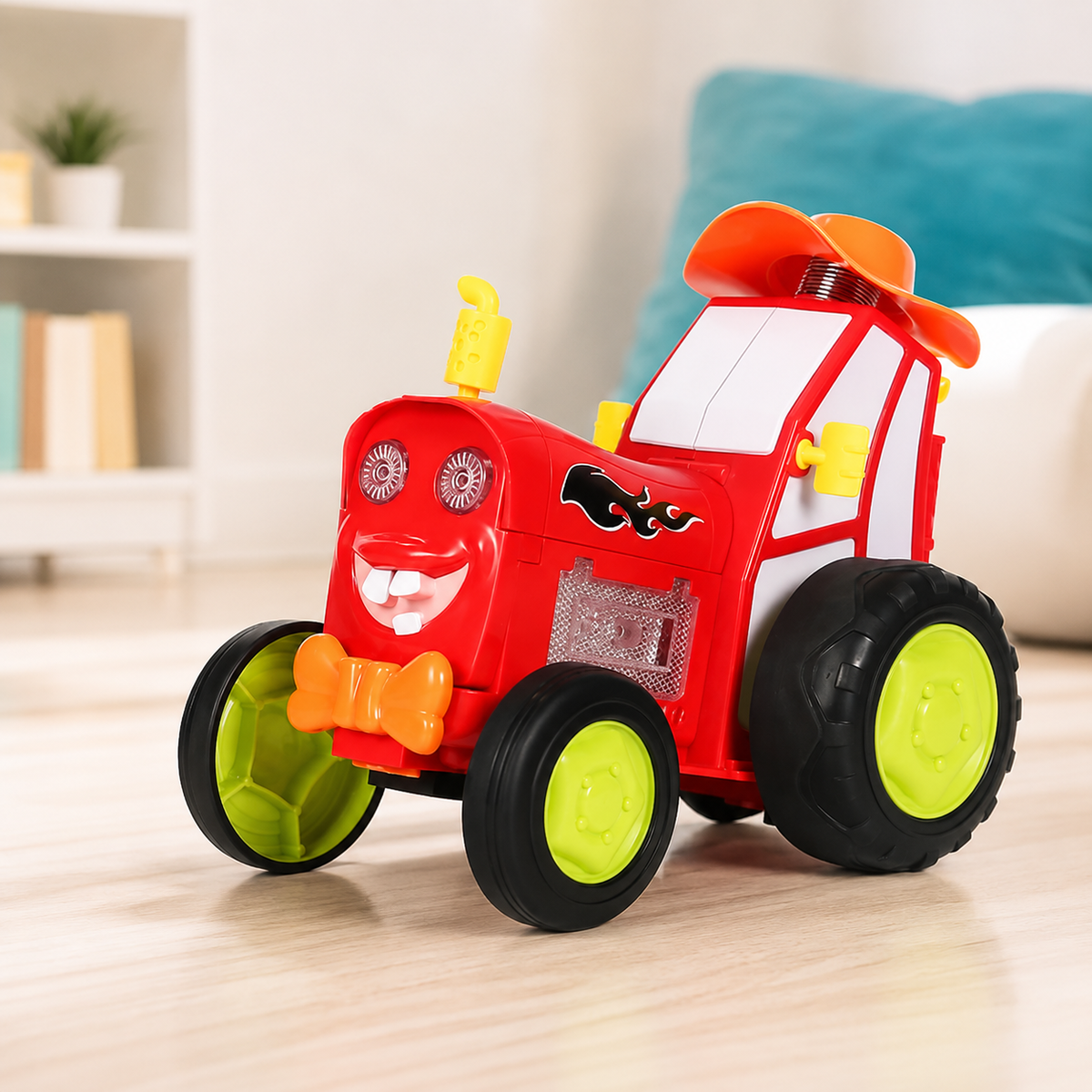 Verrückt Springen Auto – Musik, Licht & Stunts in einem! Rot
