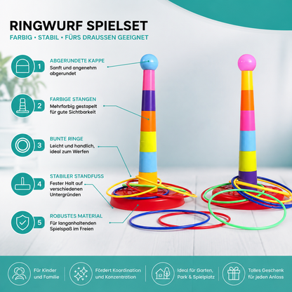 2-in-1 Ringwurf & Stapelspiel – Lernen, Spielen & Bewegung