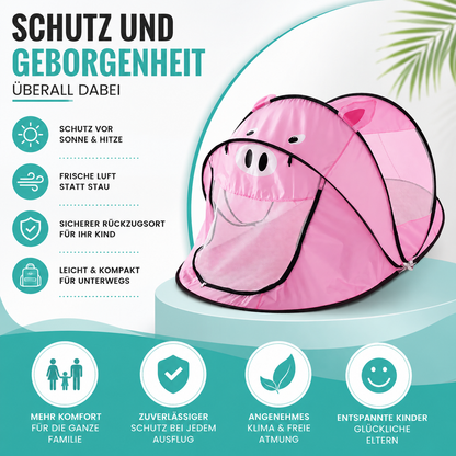Faltbares Tiger-Spielzelt für kleine Entdecker