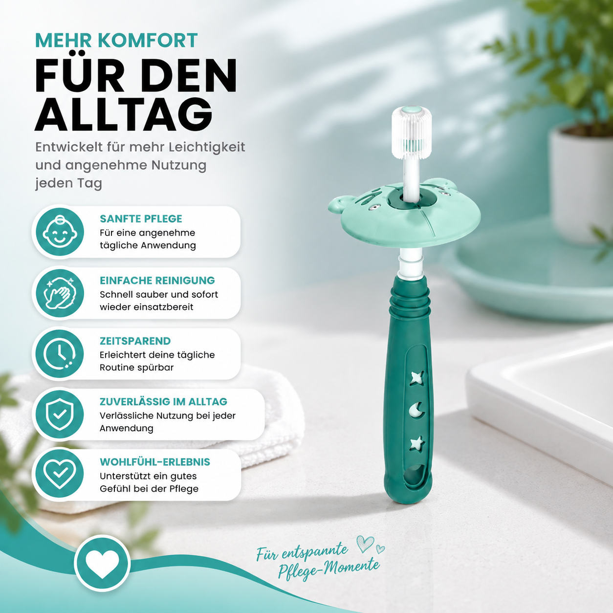 360° Ultraweich Baby Zahnbürste – Sanfte Zahnreinigung