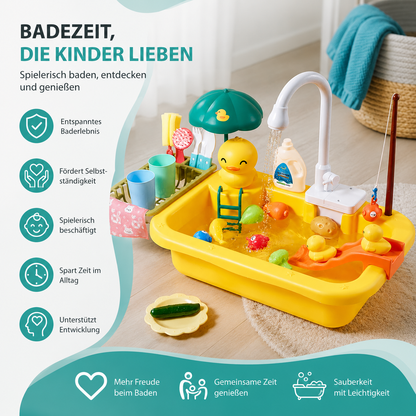Kinder Spielküchenspüle mit fließendem Wasser – Lernen & Spielen