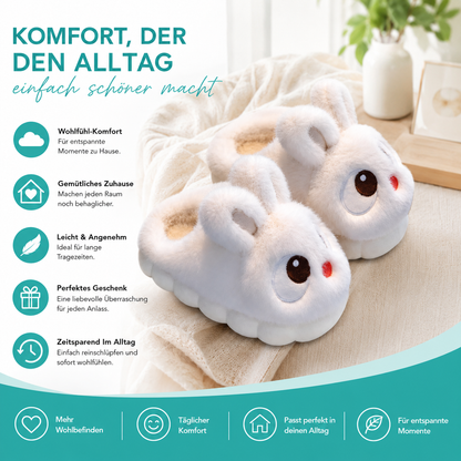 Flauschige Hase-Hausschuhe für Kinder – warm & bequem