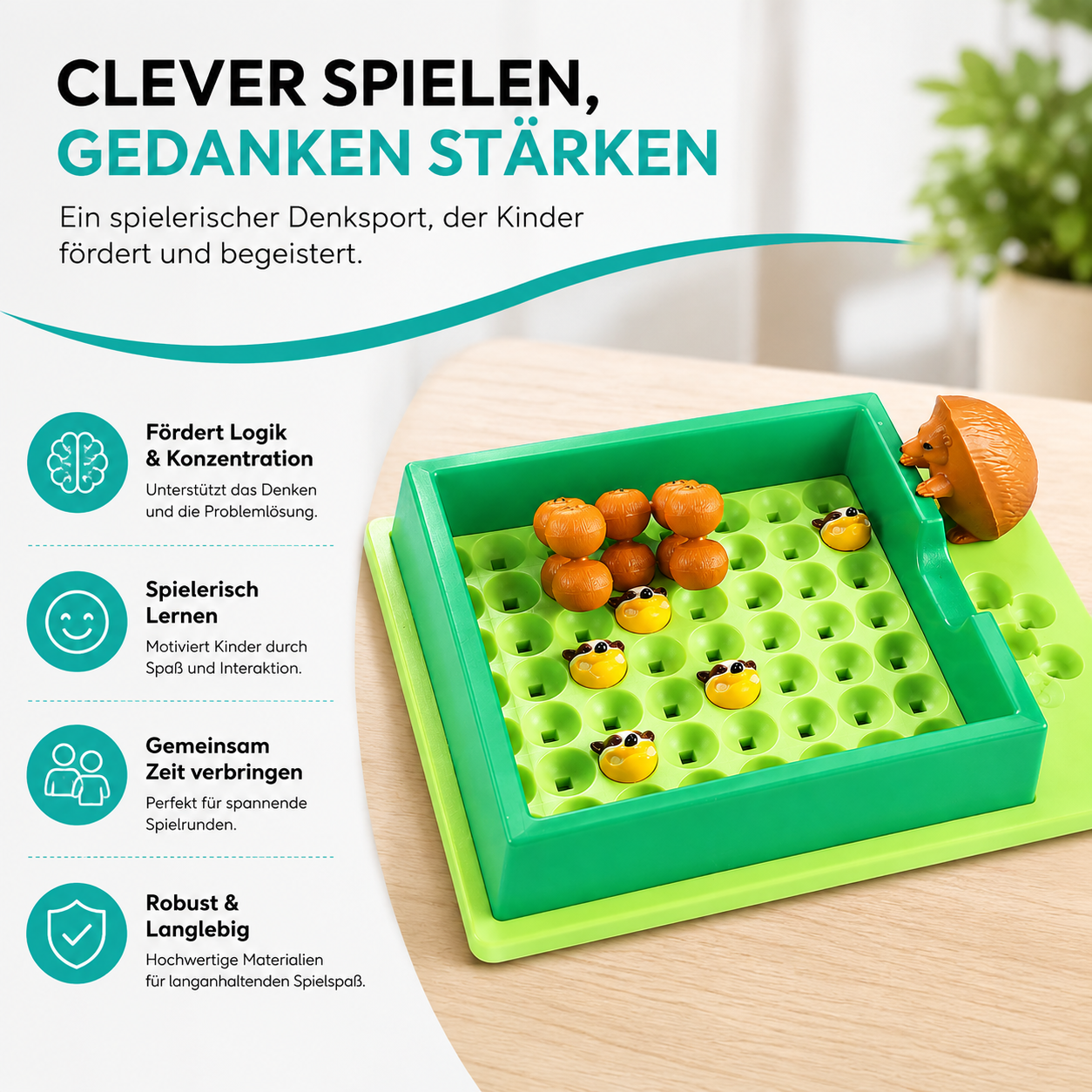 3D Igel Denkspiel – 50 clevere Puzzle Aufgaben