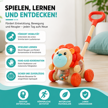 Magische Bubble-Maschine für Kinder mit Licht & Schiebestange