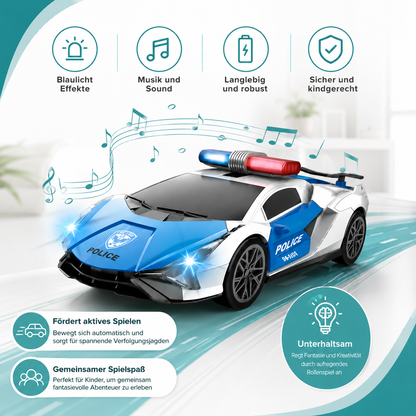 Elektrisches Polizei Rennwagen Spielzeug mit Licht & Musik